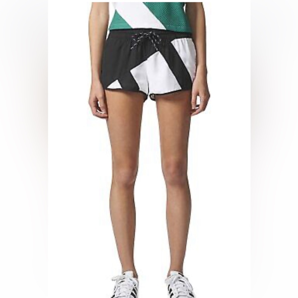 NWT adidas Equipment ADV/91-17 Women EQT shorts black white Womens Small Running
